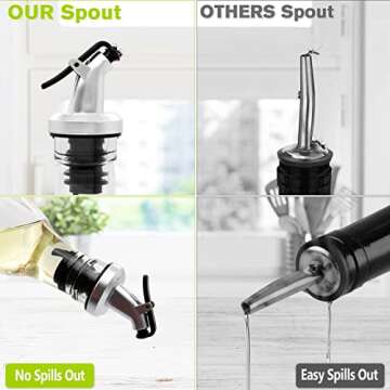 Showvigor Olive Oil Dispenser Set - Stylish & Functional