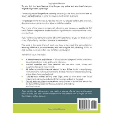 5-Minute Balance Exercises for Seniors: The Illustrated Guide to Fall Prevention with Simple Home Ex...