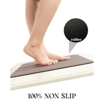 MontVoo Bath Mat Rug Non-Slip Quick Dry Absorbent