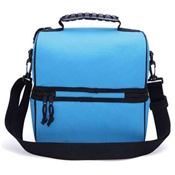 MIER Adult Lunch Box - Large Insulated Tote Bag for Men & Women