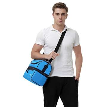 MIER Adult Lunch Box - Large Insulated Tote Bag for Men & Women