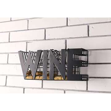 JHY DESIGN Wine Cork holder-13.5" Length Metal Craft Wine Cork Storage