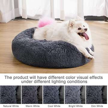 MIXJOY Orthopedic Dog Bed Comfortable Donut Cuddler Round Dog Bed Ultra Soft Washable Dog and Cat Cu...