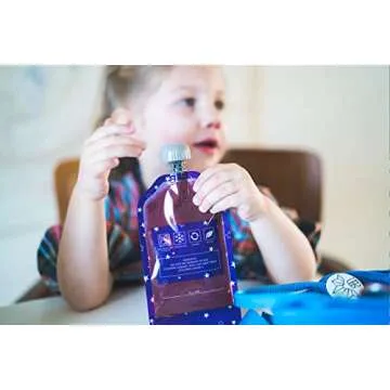 Simple Modern Reusable Baby Food Pouches for Toddlers | BPA Free Plastic, Food Safe, Freezer Safe | Refillable for Applesauce Yogurt & Puree Squeeze Pouch | 10 pack | 5oz | Assorted