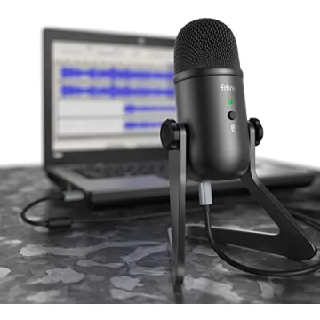 FIFINE USB Podcast Microphone for PC Mac Streaming