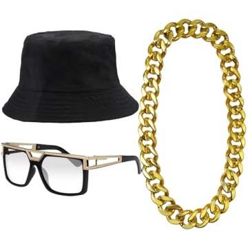 ONUPGO Hip Hop Costume Kit - Retro 80s and 90s Style