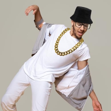 Stylish Hip Hop Costume Kit for Retro 80s and 90s