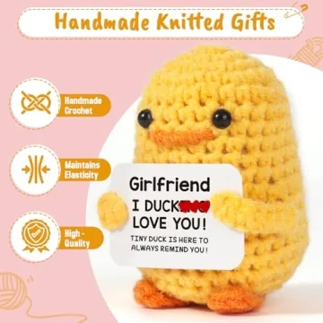 Handmade Crochet Duck Gift for All Occasions - I DCUK Love You