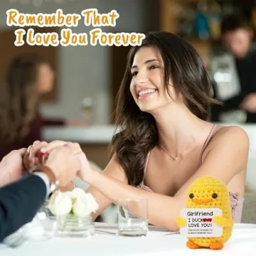 Handmade Crochet Duck Gift for All Occasions - I DCUK Love You