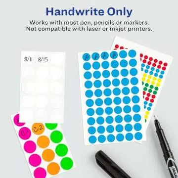 Avery Color-Coding Removable Labels - 315 Stickers in Neon Colors