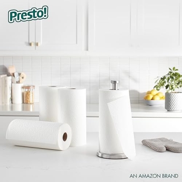 Presto! Flex-a-Size Paper Towels - 12 Huge Rolls for Easy Cleaning