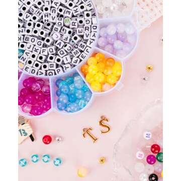 Goldwise Friendship Bracelet Making Kit for Fans -19 Colors(Album Inspired) 8mm Glass Beads for Jewe...