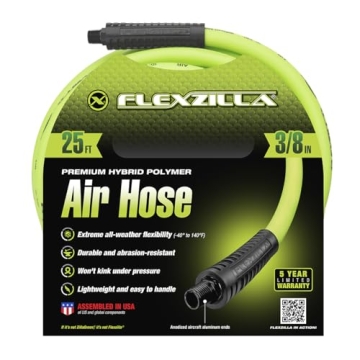 Flexzilla Air Hose - Lightweight, Durable, 25 ft & 3/8 in