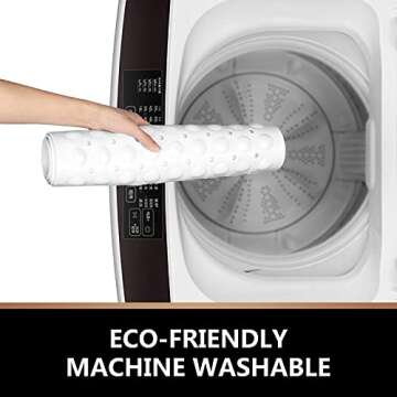 Sheepping Baby Bath Mat Non Slip Extra Long Bathtub Mat for Kids 40 X 16 Inch - Eco Friendly Bath Tub Mat with 200 Big Suction Cups,Machine Washable Shower Mat (White)