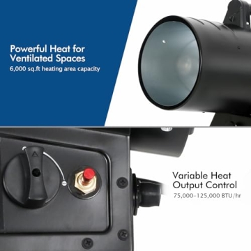 BILT HARD Propane Heater 125,000 BTU for Garage and Jobsite