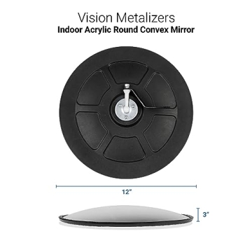 26" Acrylic Convex Safety Mirror for Driveways and Parking