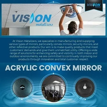 26" Acrylic Convex Safety Mirror for Driveways and Parking
