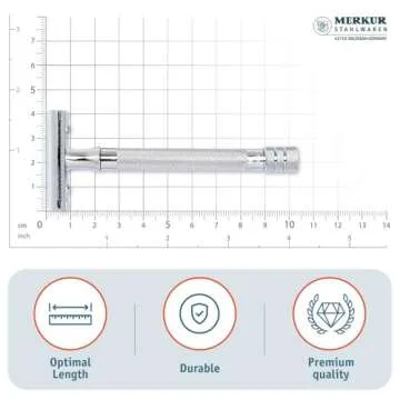 Merkur Long Handled Safety Razor for a Perfect Shave
