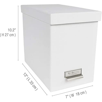 Bigso John Fiberboard File Storage Box for Stylish Organization