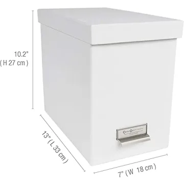 Bigso John Fiberboard File Storage Box for Stylish Organization
