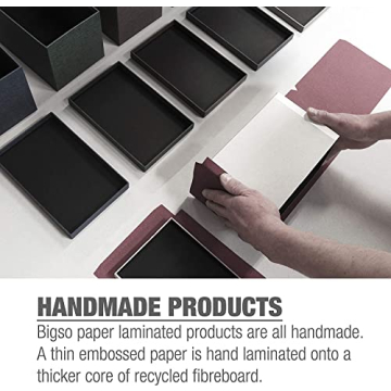 Bigso John Fiberboard File Storage Box for Stylish Organization