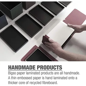 Bigso John Fiberboard File Storage Box for Stylish Organization