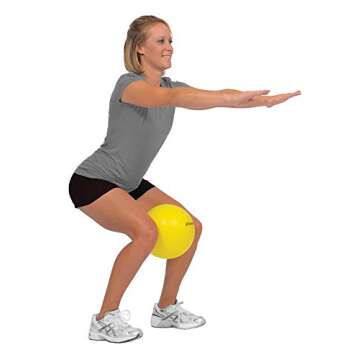 THERABAND Mini Ball, Small Exercise Ball for Yoga, Pilates, Abdominal Workouts, Shoulder Therapy, Core Strengthening, At-Home Gym & Physical Therapy Tool