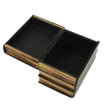 Liebemode Decorative Wooden Vintage Book Box