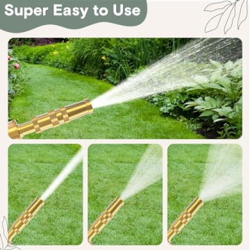 Twinkle Star Heavy-Duty Brass Adjustable Hose Nozzle 2 Pack