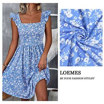 Loemes Summer Dress - Floral Casual Beach Wear