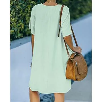 Ladybranch Women's Casual T-Shirt Dress for Summer Style