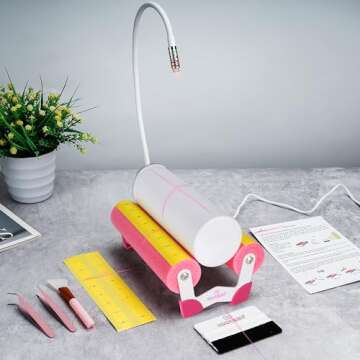 OMPERIO Cup Cradle for Crafting Tumbler, Cup Cradle for Tumblers with Felt Edge Squeegee to Apply Vinyl Decals with Measurements for Mugs (Laser)