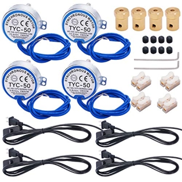 Synchronous Turntable Motor Set for DIY Projects 2.5-6 RPM