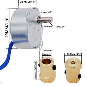 Synchronous Turntable Motor Set for DIY Projects 2.5-6 RPM