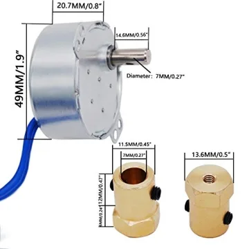 Synchronous Turntable Motor Set for DIY Projects 2.5-6 RPM