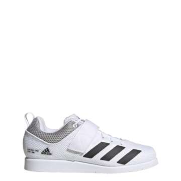 adidas Unisex-Adult Powerlift 5 White/Black/Grey 10.5 Adult