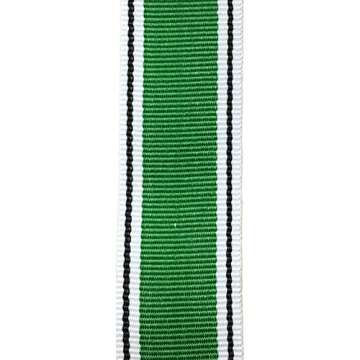 White Black Green Grosgrain Stripe Ribbon for Crafts