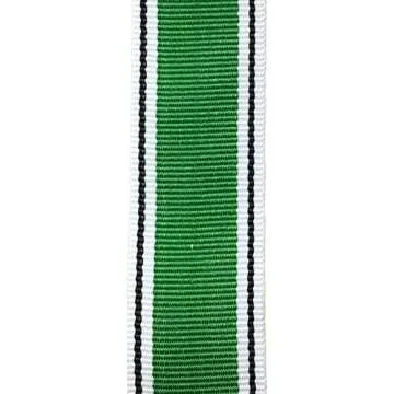White Black Green Grosgrain Stripe Ribbon for Crafts