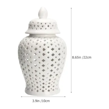 Elegant VOSAREA Pierced Ginger Jar for Stylish Decor