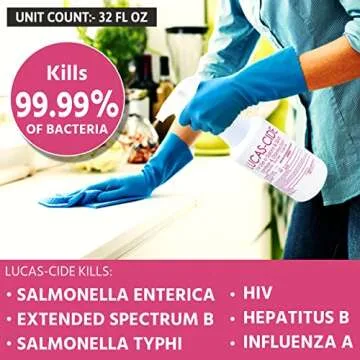 LUCAS-CIDE Salon and Spa Disinfectant Multipurpose Surface Sanitizer, Hospital Grade, EPA Disinfecta...