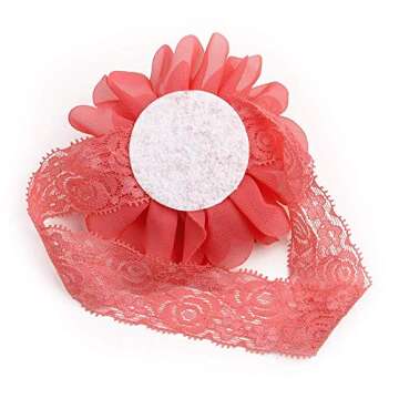 WillingTee 20pcs Baby Girls Headbands Chiffon Flower Soft Stretchy Hair Band Hair Accessories for Baby Girls Newborns Infants Toddlers and Kids