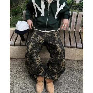 Dynict Unisex Letter Embroidery Trendy Hoodies Zip Up Casual Overszie Colorful Y2K Hip Hop Streetwear Harajuku Jacket (White,Small)