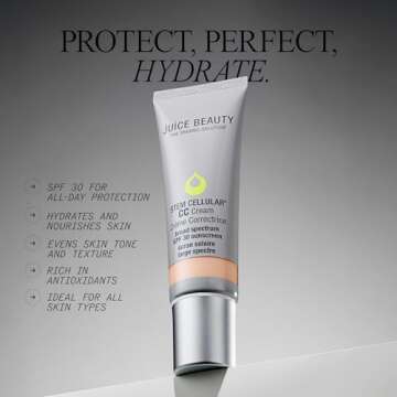 Juice Beauty Stem Cellular CC Cream SPF 30 - Desert Glow - 50 mL - Provides Light Glowing Coverage - Vegan, Cruelty Free