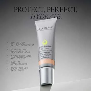 Juice Beauty Stem Cellular CC Cream SPF 30 - Desert Glow - 50 mL - Provides Light Glowing Coverage - Vegan, Cruelty Free