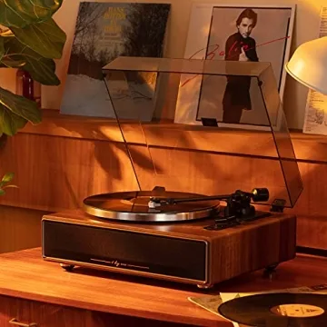 High Fidelity Belt Drive Turntable with Bluetooth
