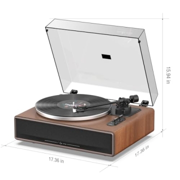 High Fidelity Belt Drive Turntable with Bluetooth