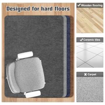 Placoot Desk Chair Mat - Eco-Friendly Anti-Slip Office Solution