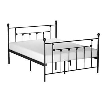 Stylish VECELO Queen Metal Bed Frame with Storage