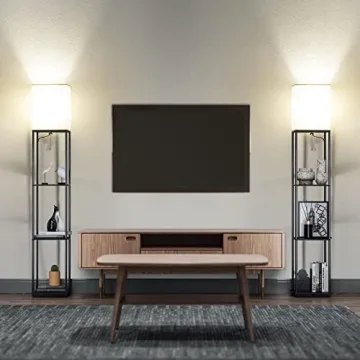 Modern SUNMORY Floor Lamp with Shelves for Your Home