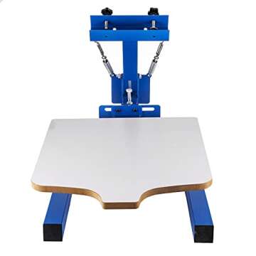 SHZOND Screen Printing Press 1 Color 1 Station Silk Screen Printing Machine 21.7" x 17.7" Removable Pallet Screen Printing Machine Press for T-Shirt DIY Printing